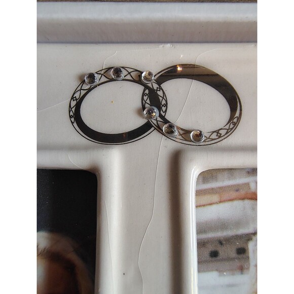 Malden Wedding Anniversary Double Frame Then & Now NIB Never Used - Picture 5 of 8